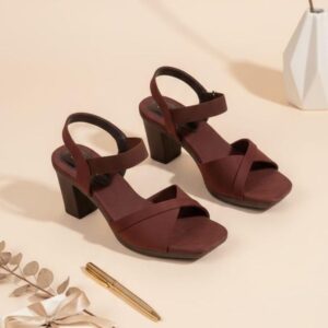 Velura Chic Collection Women’s Block Heel Sandals